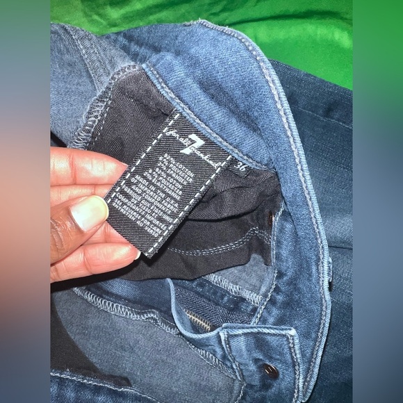 Men's 7 for All Mankind Carsen Lux Performance Blue Straight Leg Jeans size 36 - Picture 11 of 13